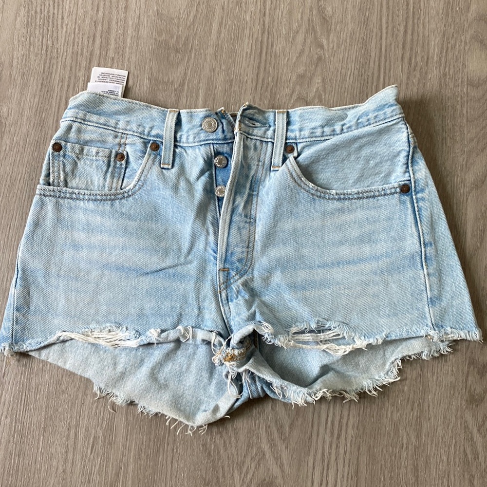 Levi’s 501 High Rise Denim Shorts